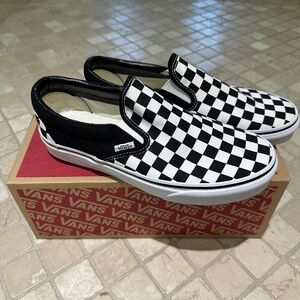 Checker Slip On Vans (Brand new!)